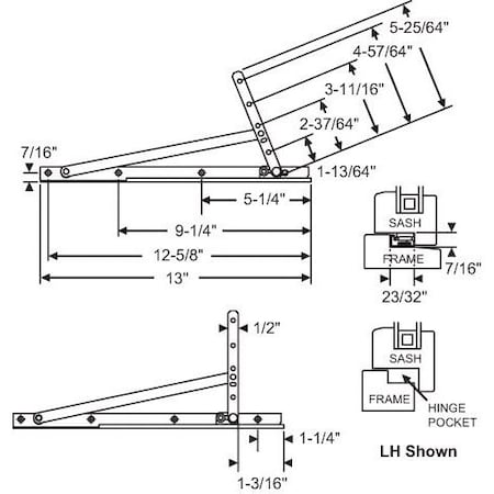 Strybuc Concealed Hinge Assembly 28-15-41